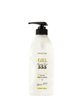 Farcom 555 Gel Μαλλιών Wet Look 600ml
