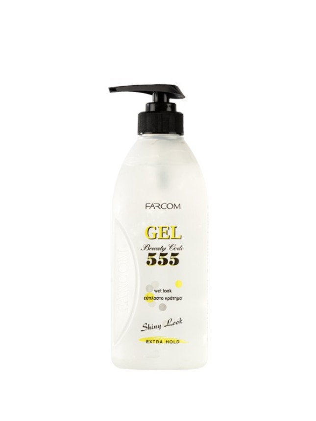 Farcom 555 Gel Μαλλιών Wet Look 600ml