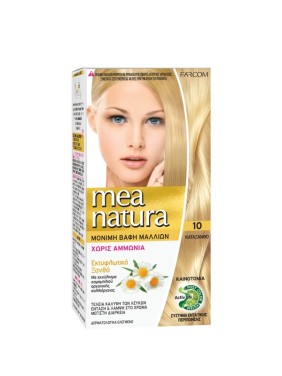 Farcom MeaNatura Σετ Βαφής Χωρίς Αμμωνία 60ml 10 Κατάξανθο