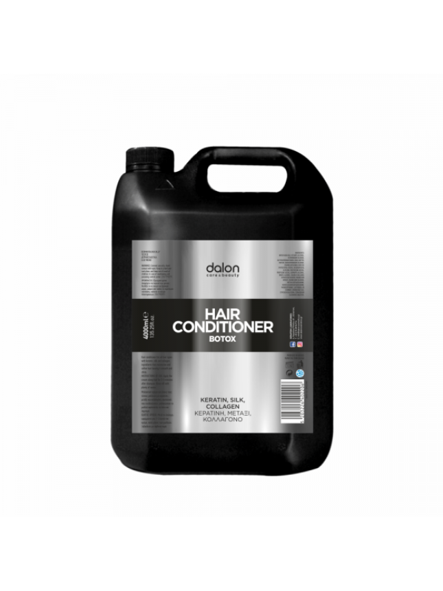 Dalon Μαλακτική Μαλλιών Botox με Πρωτεΐνες Κερατίνης Μεταξιού & Κολλαγόνου 4lt