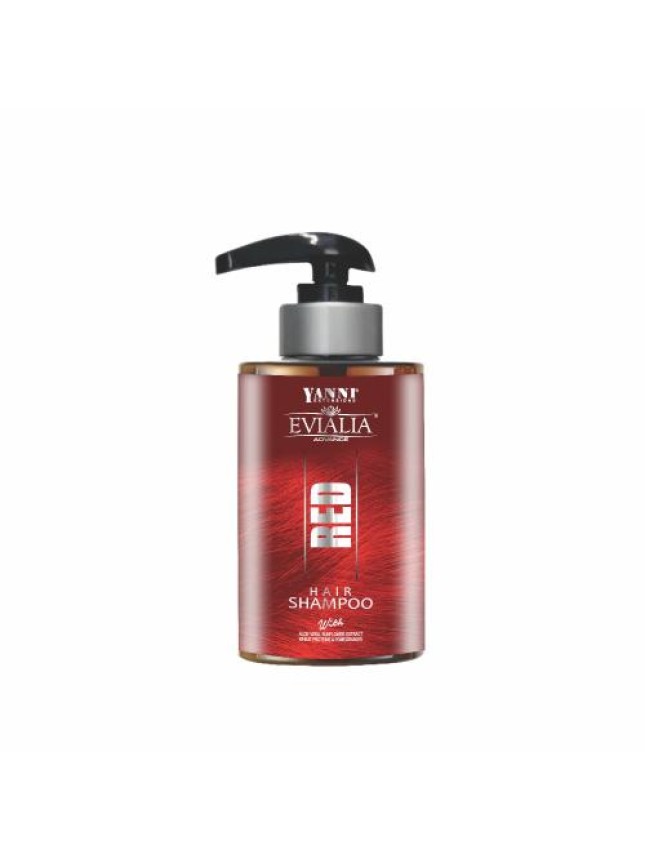 Evialia Red Shampoo Χρωμοσαμπουάν Με Πρωτεΐνες Σιταριού Aloe Vera Ηλίανθο και Ρόδι - 300ml