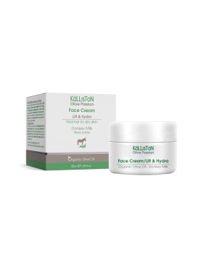 Kalliston Olive Κρέμα προσώπου με γάλα γαιδούρας για αίσθηση σύσφιξης & ενυδάτωσης 50ml