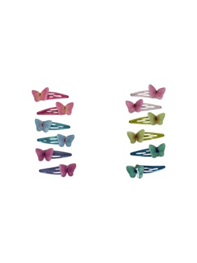 Ro-Ro Accessories Παιδικό Κλικ Κλακ Πεταλούδα σετ 6τμχ (15-0150)