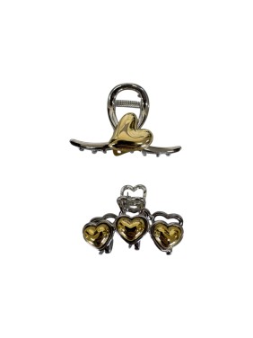  Ro-Ro Accessories Κλάμερ μαλλιών μεταλλικό 5+6cm (27-0066)