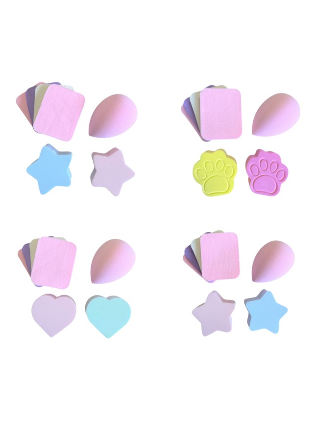 Ro-Ro Accessories Σφουγγαράκια blending μακιγιαζ σετ 7 τμχ (SP240)