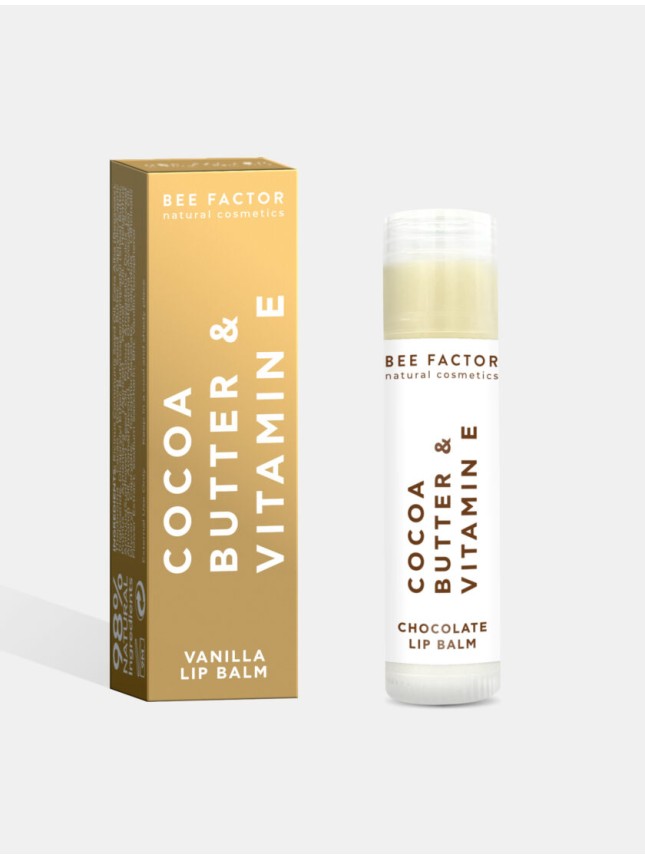 Bee Factor Lip Balm Vanilla με Βούτυρο Κακαό & Βιταμίνη Ε