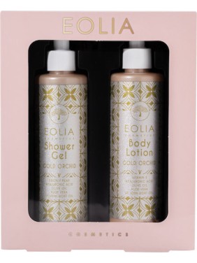 Eolia Gift Box Shower Gel Gold Orchid & Body Lotion Gold Orchid Eolia Gift Box Shower Gel Gold Orchid & Body Lotion Gold Orchid