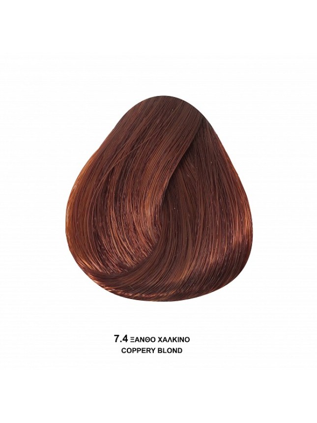 Bioshev Hair Color Cream Χωρίς Αμμωνία 7.44 Ξανθό Χάλκινο 100ml