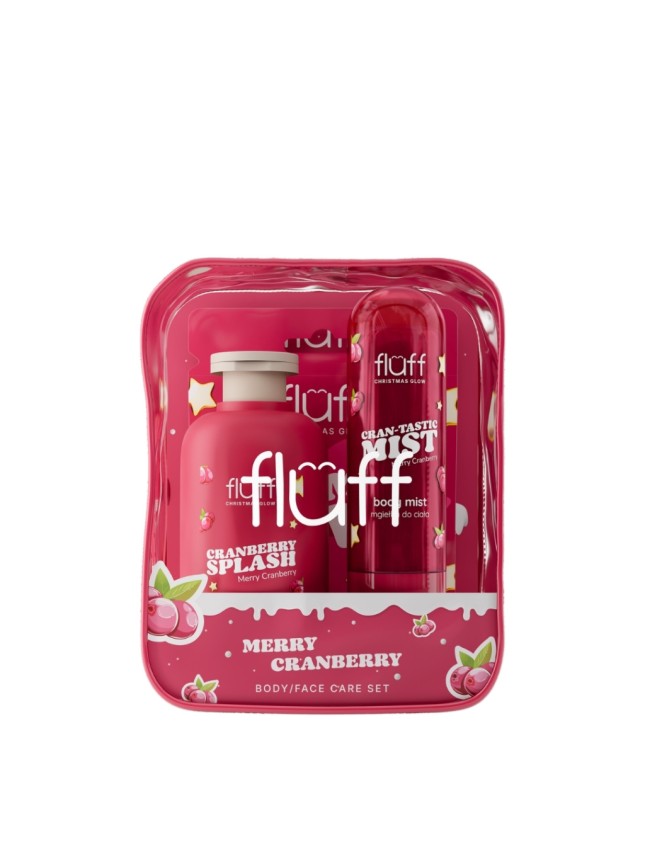 Fluff Face & Body Care Set Merry Cranberry 3pcs