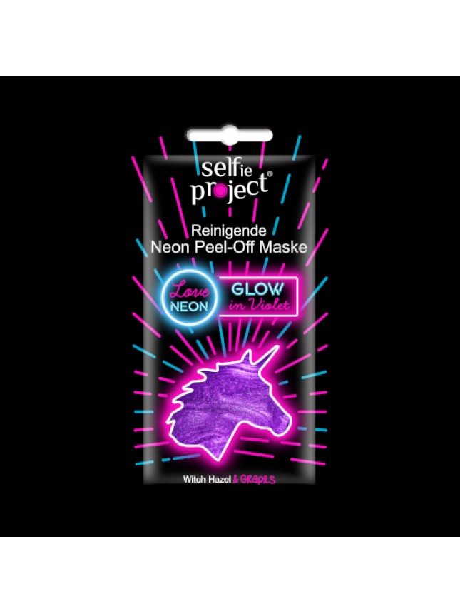 Selfie Project Cleansing Neon Peel-Off Mask GlowInViolet
