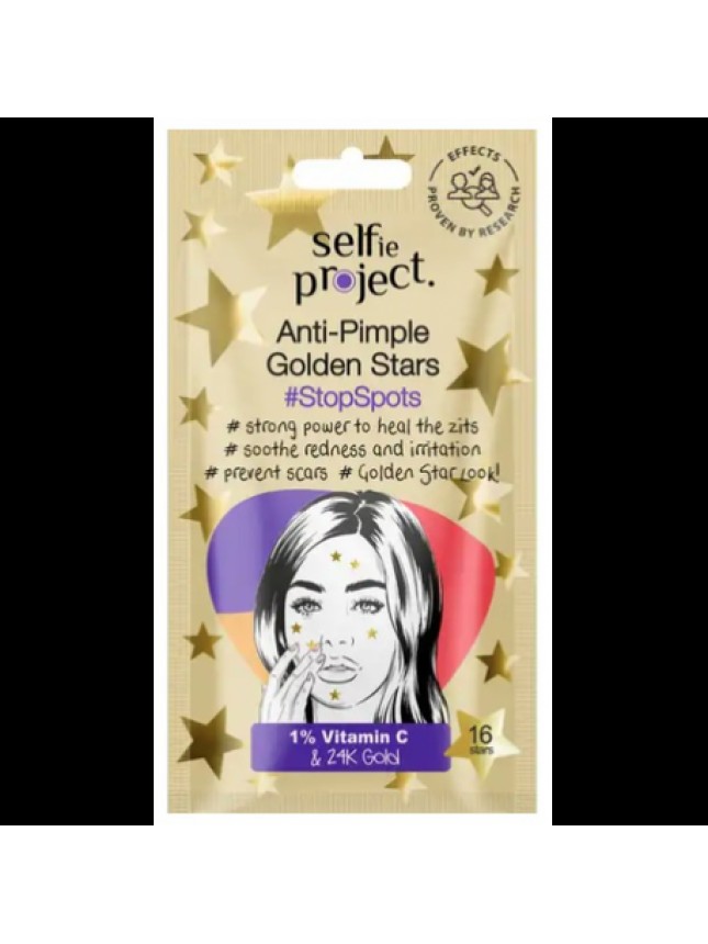 Selfie Project Anti-Pimple Golden Stars - Stop Spots 16 τμχ