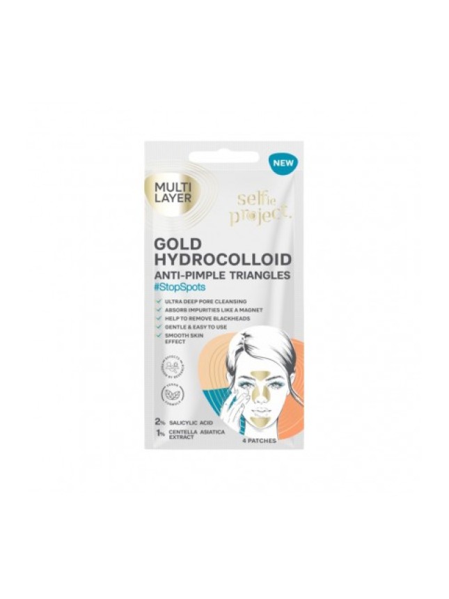 Selfie Project Gold Hydrocolloid Triangles Για Την Ακμή 4τμχ