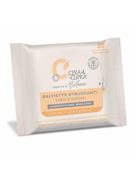 Cera di Cupra Μαντηλάκια Ντεμακιγιάζ Προσώπου 20τμχ Cera di Cupra Μαντηλάκια Ντεμακιγιάζ Προσώπου 20τμχ