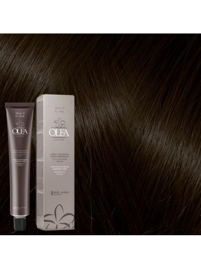 Dott.Solari Olea Βαφή Μαλλιών Χωρίς Αμμωνία No 5.12 Κάστανο Ανοιχτό Σαντρέ Ιριζέ - 100ml