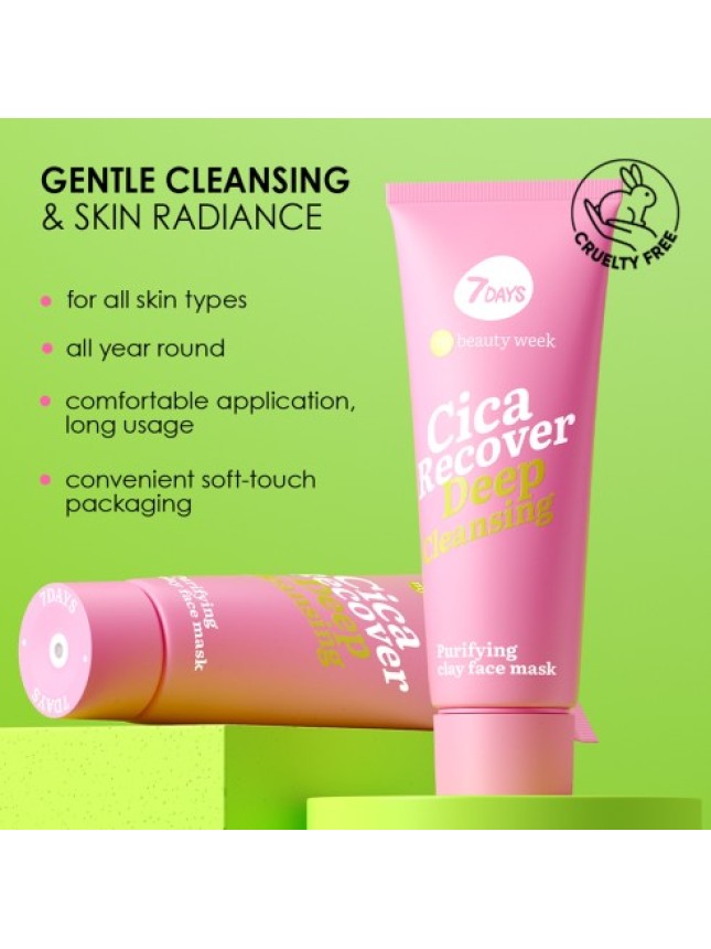 7DAYS MB Cica Recover Purifying Clay Face Mask