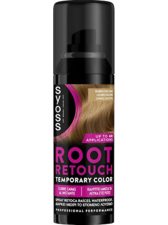 Syoss Root Retouch Spray Κάλυψης Ρίζας Ξανθό Σκούρο 120ml