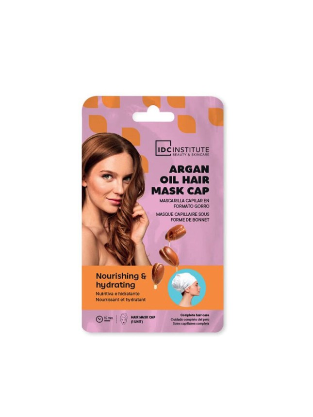 IDC Institute Argan Oil Hair Cap Mask Μάσκα Μαλλιών Σκουφάκι για Θρέψη & Λάμψη (3454)