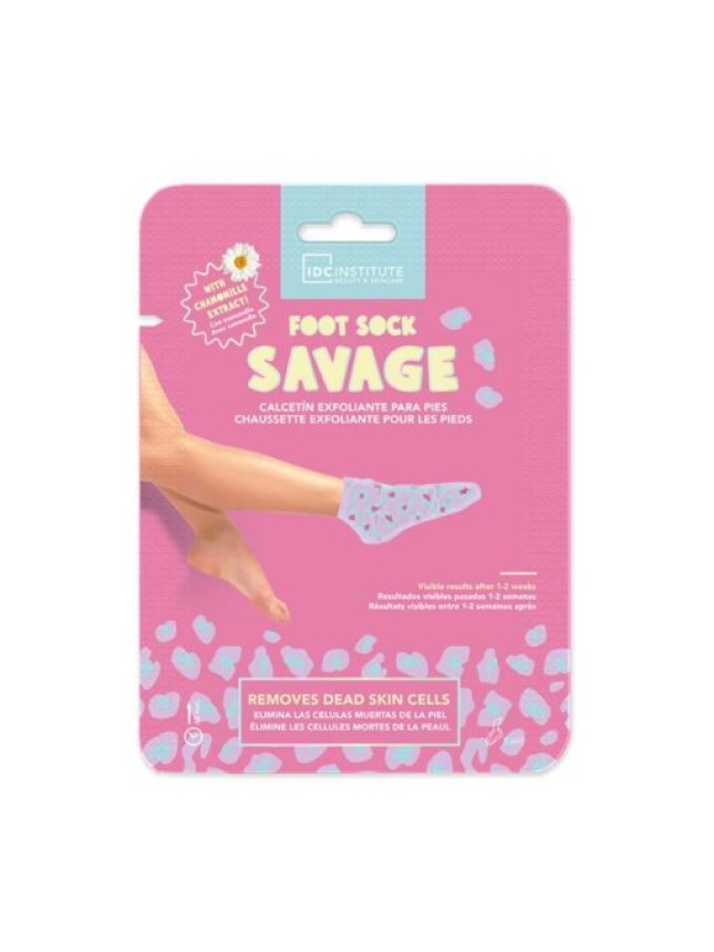 IDC Institute Exfoliating Foot Sock Savage Απολεπιστική Μάσκα Κάλτσα Ποδιών με Χαμομήλι (11131)