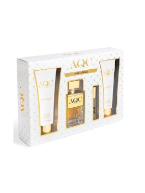 AQC Fragraces Pure Gold Perfume Set 4pcs