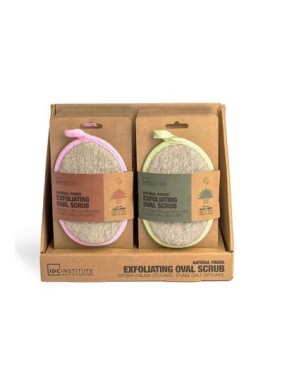 IDC institute Natural Fibers Exfoliating Oval Scrub Sponge (91025)