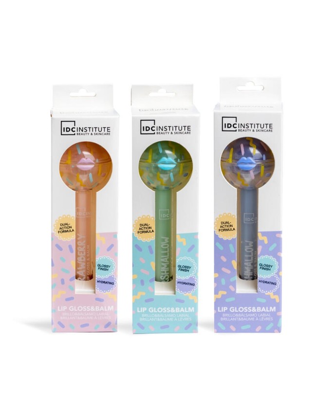 IDC Candy Lip Gloss & Lip Balm Lollipop 2pcs in 1 pack 2ml & 6gr