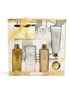 IDC Institute Scented Bath Gold Vanilla & Sandalwood Box Set (42259) IDC Institute Scented Bath Gold Vanilla & Sandalwood Box Set (42259)