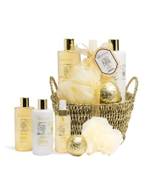 IDC Institute Scented Bath Gold Basket Vanilla & Sandalwood Σετ Δώρου (42262) IDC Institute Scented Bath Gold Basket Vanilla & Sandalwood Σετ Δώρου (42262)
