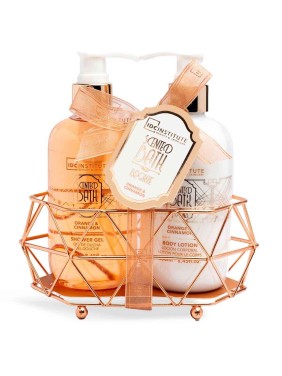 IDC Institute Scented Bath Bronze Metallic Duo Set Orange & Cinnamon (42268) IDC Institute Scented Bath Bronze Metallic Duo Set Orange & Cinnamon (42268)