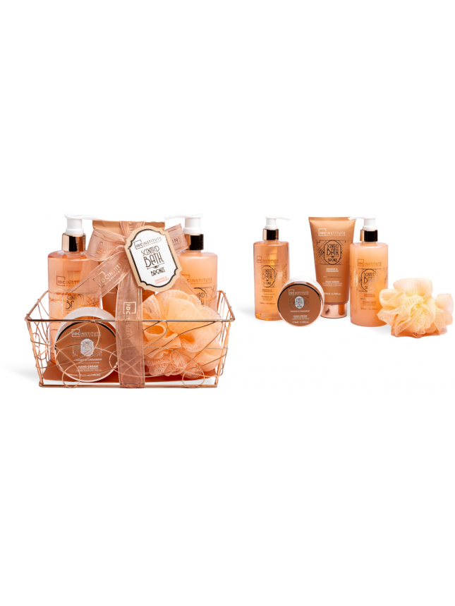 IDC Institute Scented Bath Bronze Metallic Set Orange & Cinnamon (42273)