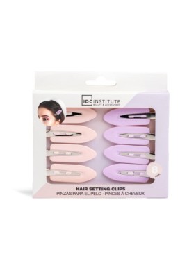 IDC Institute Hair Setting Clips Σετ Κλιπς Μαλλιών Σομόν & Μωβ (90249)