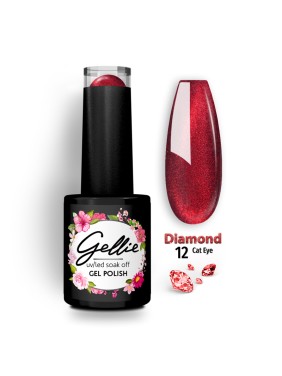 Gellie Ημιμόνιμο Βερνίκι Diamond Cat Eye 12 Gellie Ημιμόνιμο Βερνίκι Diamond Cat Eye 12