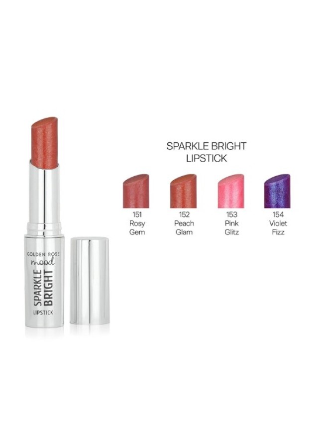 Golden Rose Mood Sparkle Bright Lipstick 151 Rosy Gem