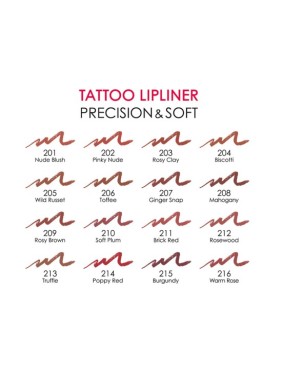 Golden Rose Tattoo Lipliner Precision & Soft 201 Nude Blush